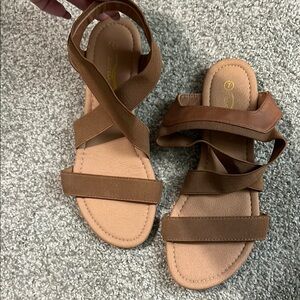 Brown Strappy Sandals